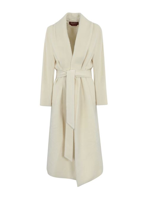 Cappotto USA in alpaca e lana bianco MAX MARA STUDIO | 2426016071600008